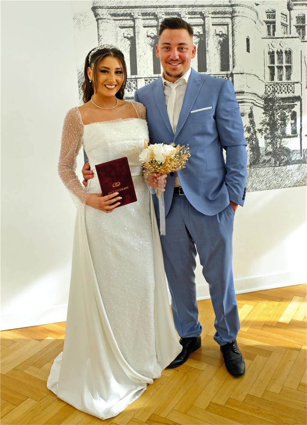 Brautpaar Özlem Kumas und Serdar Demiray.