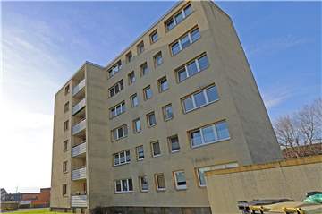 In drei Etagen dieses Wohnblocks in Bergkamen-Mitte wohnen Westfleisch-Hilfsarbeiter, untergebracht durch eine Leiharbeitsfirma aus Lünen. 