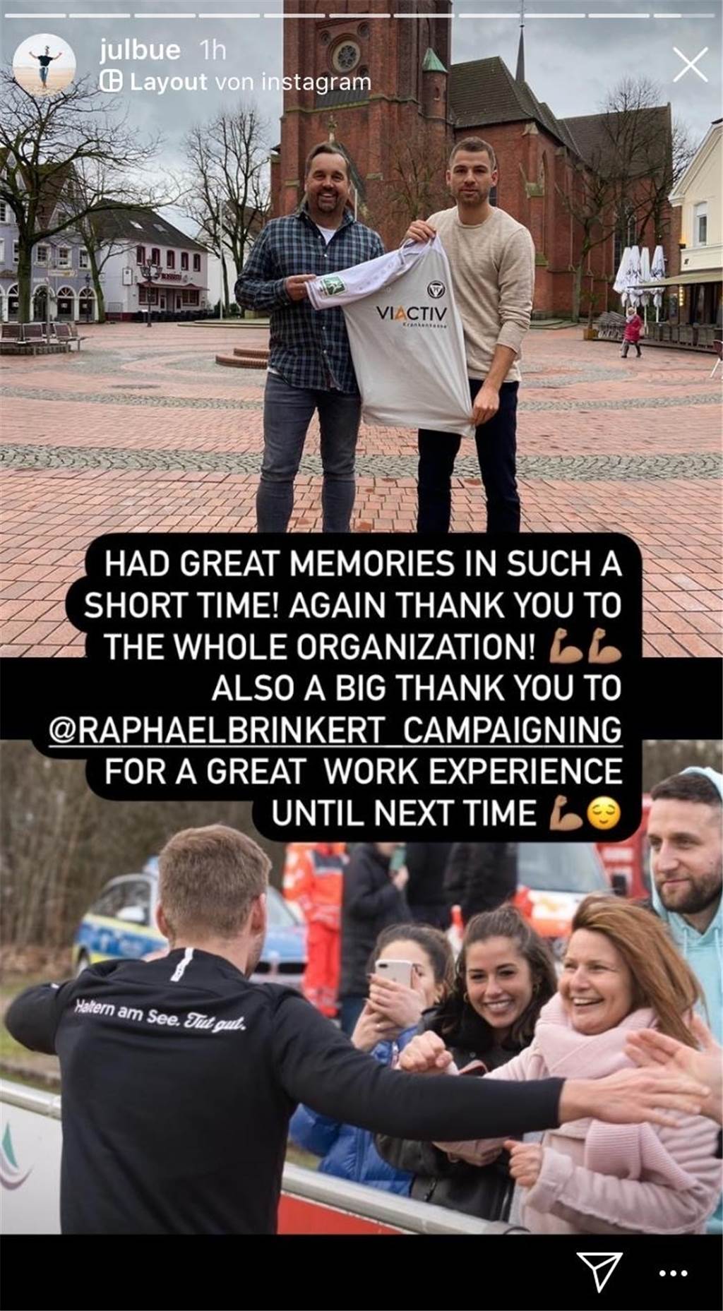 Julian Büscher verlässt den TuS Haltern - der Ersatz heißt auch Büscher In einem weiteren Instagram-Beitrag betont Julian Büscher noch mal, wie toll die Zeit beim TuS Haltern gewesen sei und bedankt sich beim gesamten Verein.