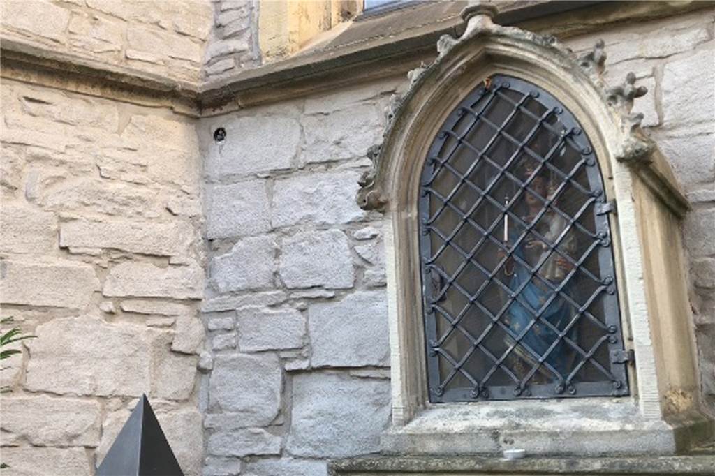 Mit Video: Madonna gibt‘s in Werne gleich dreimal prominent zu sehen In einer Nische an der Christophorus-Kirche findet man das nächste Exemplar.