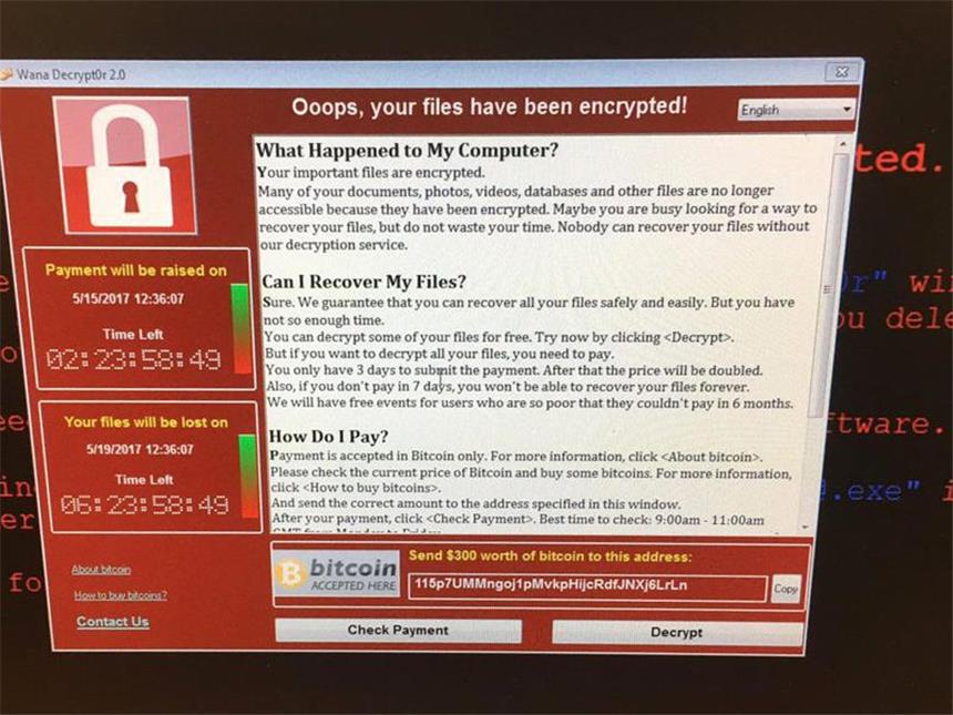 Weltweite Cyber-Attacke trifft Zehntausende Computer In Großbritannien wurden zahlreiche Krankenhäuser lahmgelegt. Foto: @fendifille/AP