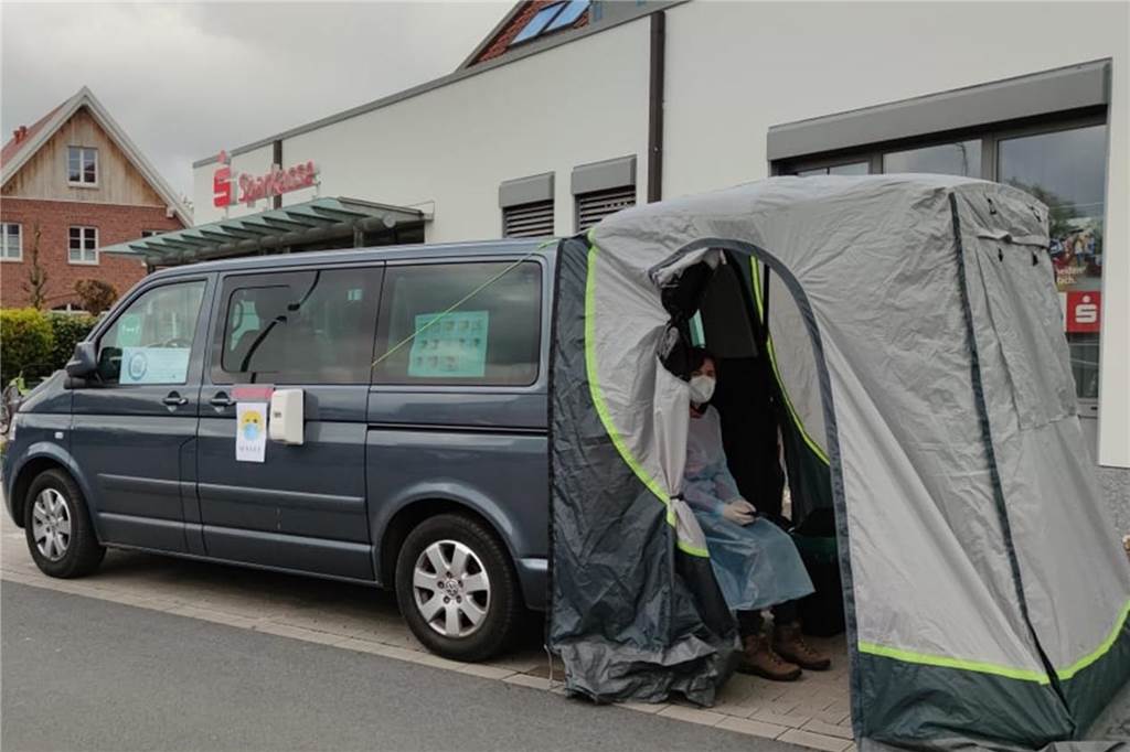 In Legden und Asbeck gibt es jetzt eine mobile Teststation: den Coronajäger.