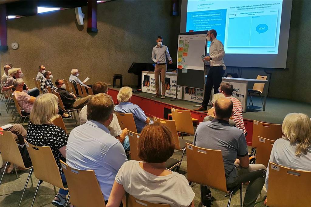 Radwege, ÖPNV, Verkehrsmanagement: So soll sich Mobilität entwickeln In mehreren Workshops wurden auch die Bürger an dem Konzeptentwurf beteiligt.