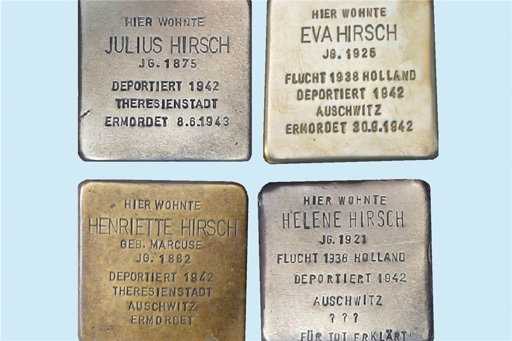Barloer Familie verhalf jüdischen Mädchen zur Flucht In Mülheim an der Ruhr erinnern Stolpersteine an das Schicksal der jüdischen Familie Hirsch.