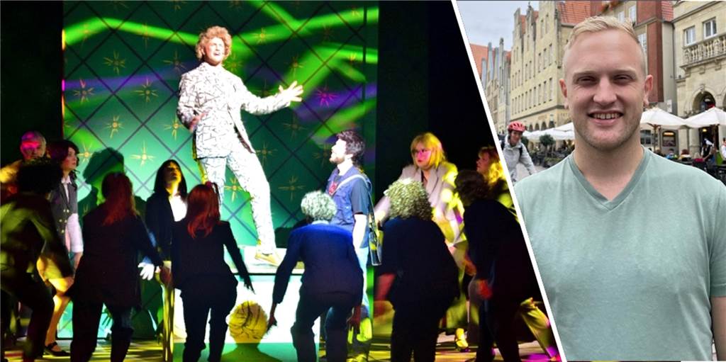Chris Ewerlein (27) betritt die Musicalbühne – gleich in einer Hauptrolle In Münster baut sich Chris Ewerlein aktuell sein berufliches Standbein auf. Sein großes Hobby ist die Musik – und das führte den gebürtigen Südlohner nun zur Freilichtbühne nach Coesfeld. In „Eine Hochzeit zum Verlieben“ übernahm der 27-Jährige eine Hauptrolle.