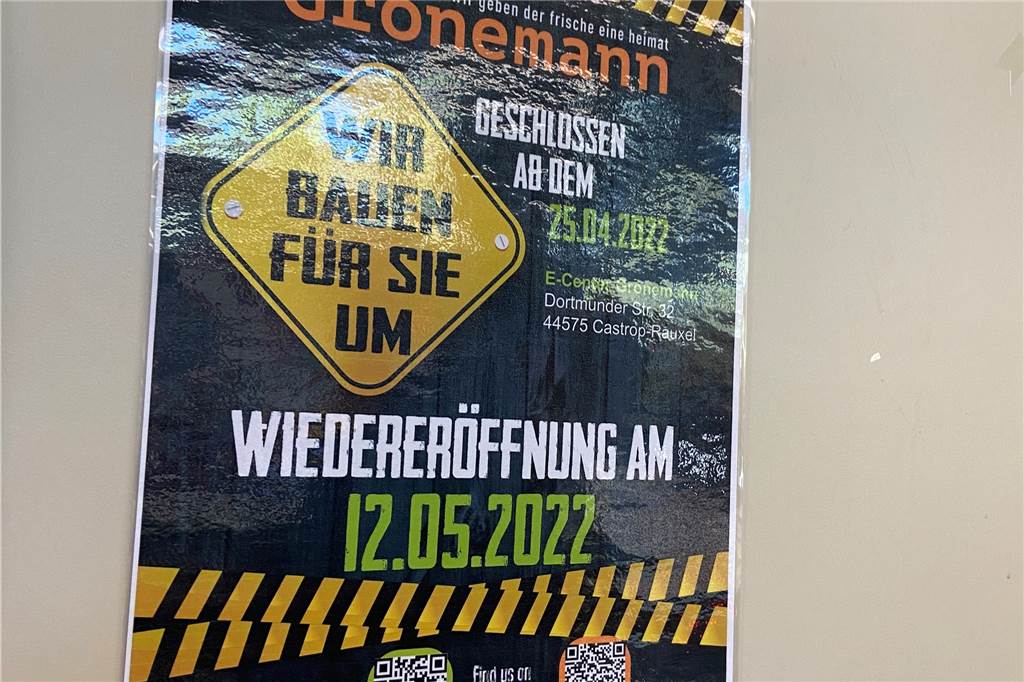 In neuem Design soll der Edeka am 12. Mai wieder öffnen.
