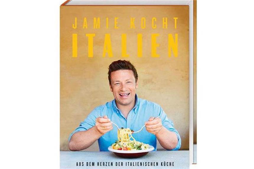 „Focus“-Bestseller: Jamie Oliver neu auf Platz zwei In seinem neuen Italien-Kochbuch stellt Jamie Oliver 140 Rezepte aus allen italienischen Regionen vor. Foto: Dorling Kindersley/dpa