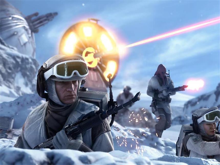 In «Star Wars: Battlefront» können Fans der Sternensaga die großen Schlachten mit und gegen Freunde ausfechten. Screenshot: Electronic Arts Foto: Electronic Arts