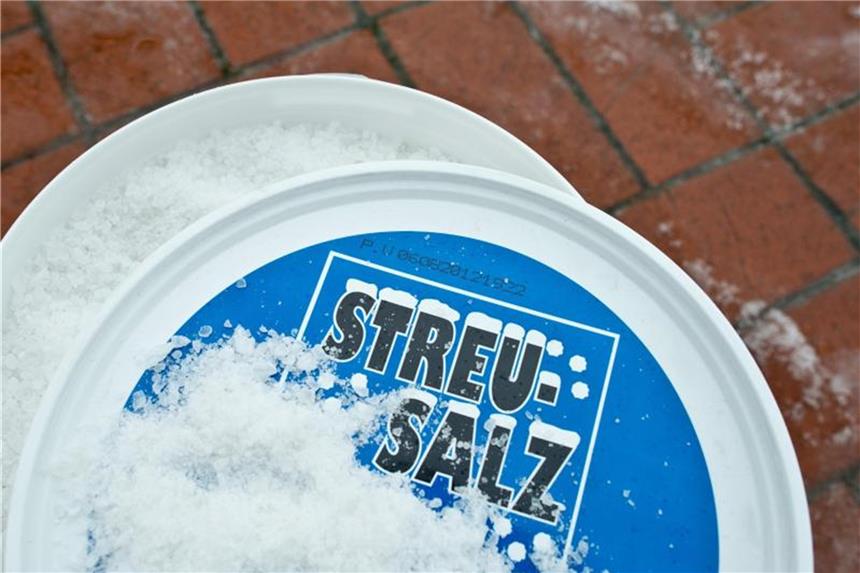 Den Pflanzen zuliebe auf Streusalz verzichten In vielen Kommunen ist der Einsatz von Streusalz bereits verboten. Denn es schadet Tieren, Pflanzen und Gewässern. Eine umweltfreundliche Alternative ist etwa Holzspäne. Foto: Patrick Pleul