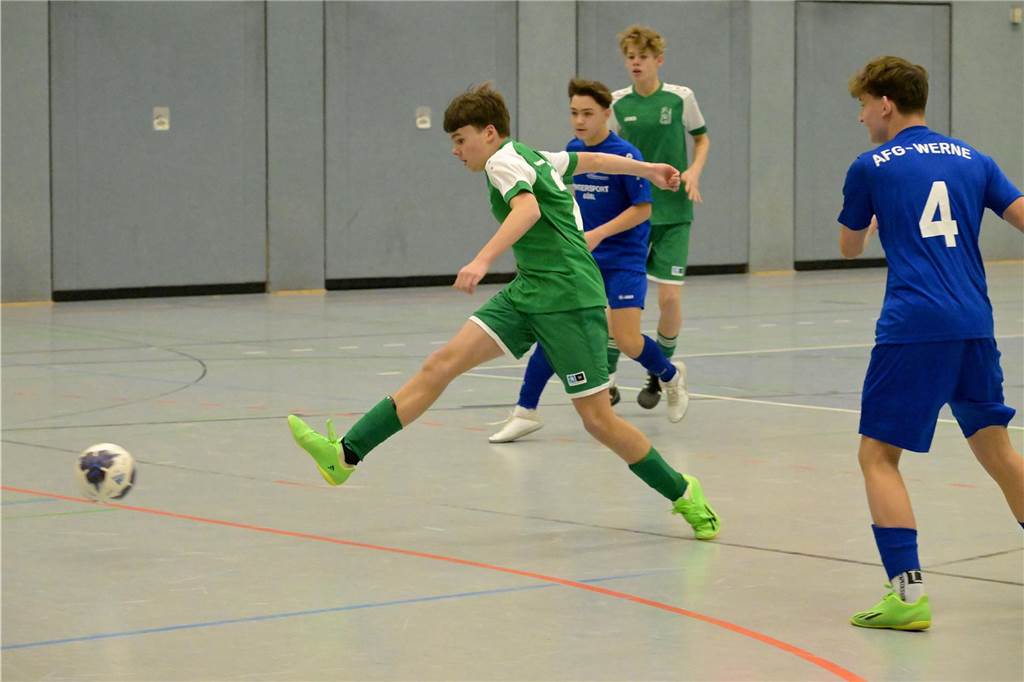 In Werne fanden die Hallenfußballstadtmeisterschaften der Schulen statt.