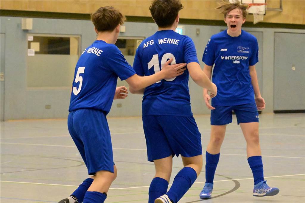 In Werne fanden die Hallenfußballstadtmeisterschaften der Schulen statt.