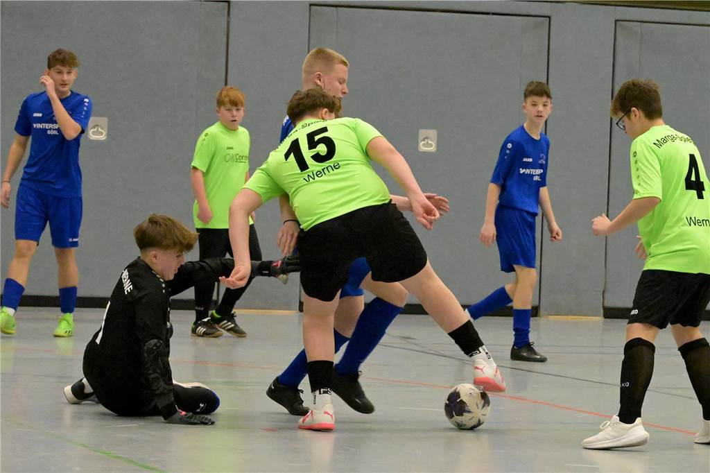 In Werne fanden die Hallenfußballstadtmeisterschaften der Schulen statt.