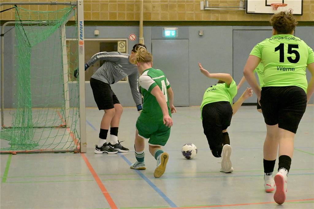 In Werne fanden die Hallenfußballstadtmeisterschaften der Schulen statt.