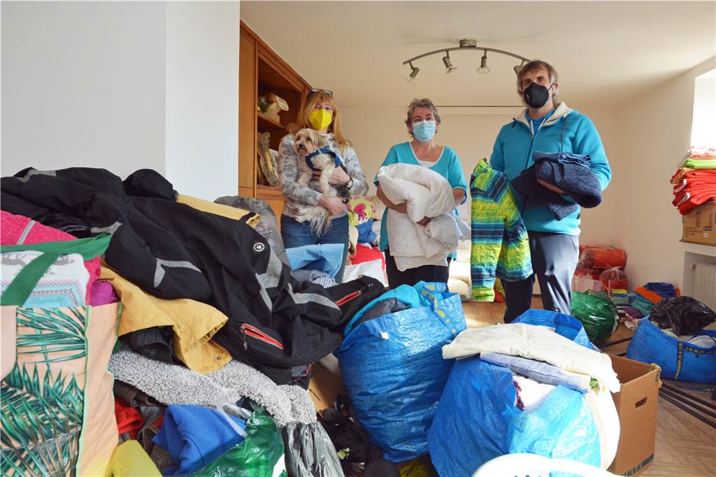 Psychologin über Kriegs-Traumata: „Darüber sollten sich auch Gastfamilien im Klaren sein“ In Werne spenden viele Bürger für die Ukraine. Eine Sammelstelle befindet sich in der Lutherkirche.
