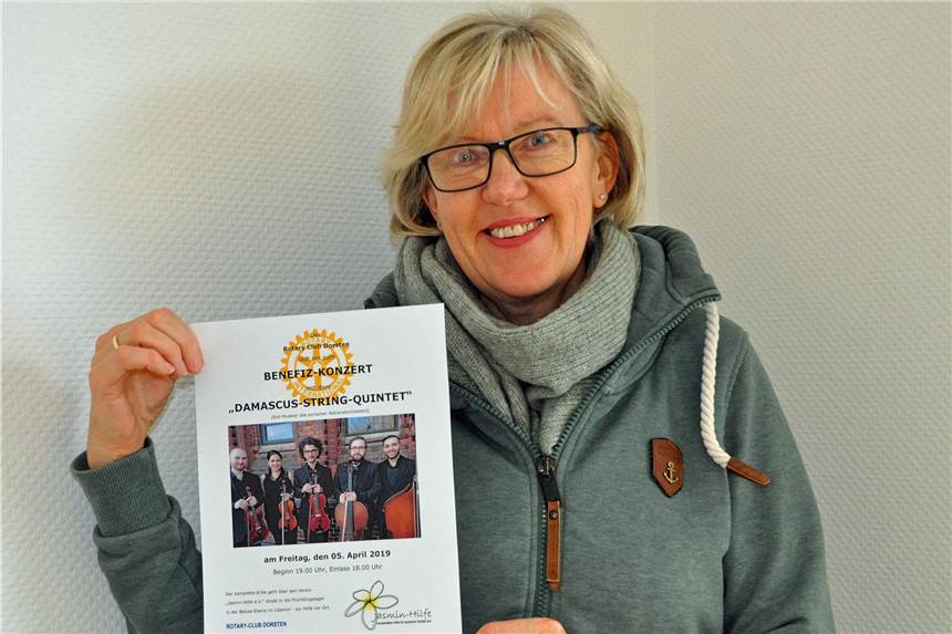 Dorstener Rotarier laden zum Benefizkonzert für syrische Flüchtlinge ein Inge Holtkamp (Vorstand Rotary-Club Dorsten) hofft auf viele Besucher beim Benefiz-Konzert in der Ursulinen-Klosterkirche.