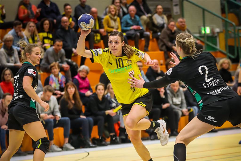Eine Übersicht: Fast nichts geht mehr im Dortmunder Sport Inger Smits und die BVB-Handballerinnen haben erstmal spielfrei.