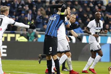 Inter-Stürmer Mauro Icardi ärgert sich nach einer vergebenen Chance. Foto: Antonio Calanni