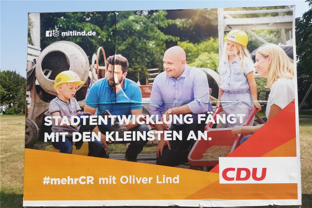 Internet und Social Media sind in der Plakatwerbung kein "Neuland" für die CDU und ihren Bürgermeister-Kandidaten Oliver Lind.