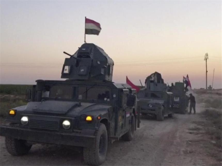 Bundeswehr unterbricht Ausbildungsmission im Nordirak Irakische Soldaten südlich von Kirkuk: Das ölreiche Gebiet ist seit Jahren Streitpunkt zwischen irakischen Kurden und der Regierung in Bagdad. Foto: APTN