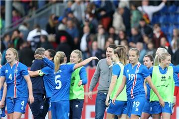 Islands Frauen haben in der WM-Qualifikation Sloweniens Team mit 2:0 besiegt. Foto (Archiv): Thomas Frey Foto: Thomas Frey