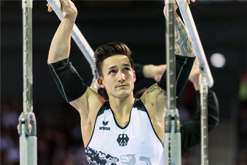 Turn-Ass Nguyen bleibt ein Dauerbrenner Ist bei der Turn-WM in Montreal am Barren auf Finalkurs: Marcel Nguyen. Foto: Catalin Soare