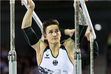 Ist bei der Turn-WM in Montreal am Barren auf Finalkurs: Marcel Nguyen. Foto: Catalin Soare