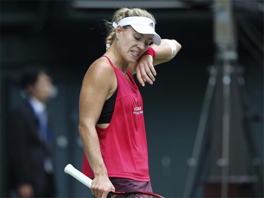 Kerber scheitert bei Tennis-Turnier in Tokio Ist beim WTA-Turnier ausgeschieden: Angelique Kerber. Foto: Koji Sasahara