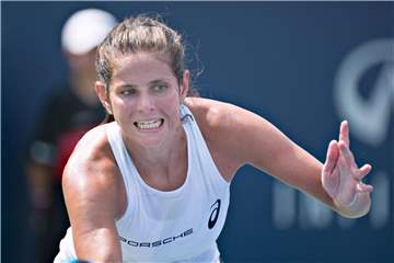Ist in Cincinnati bereits früh ausgeschieden: Julia Görges. Foto: Andrew Soong/XinHua