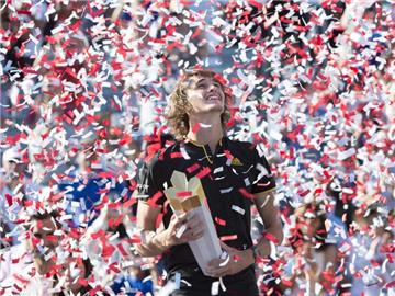 Ist nach seinem Erfolg in Montreal neue Nummer sieben der Tennis-Weltrangliste: Alexander Zverev. Foto: Paul Chiasson