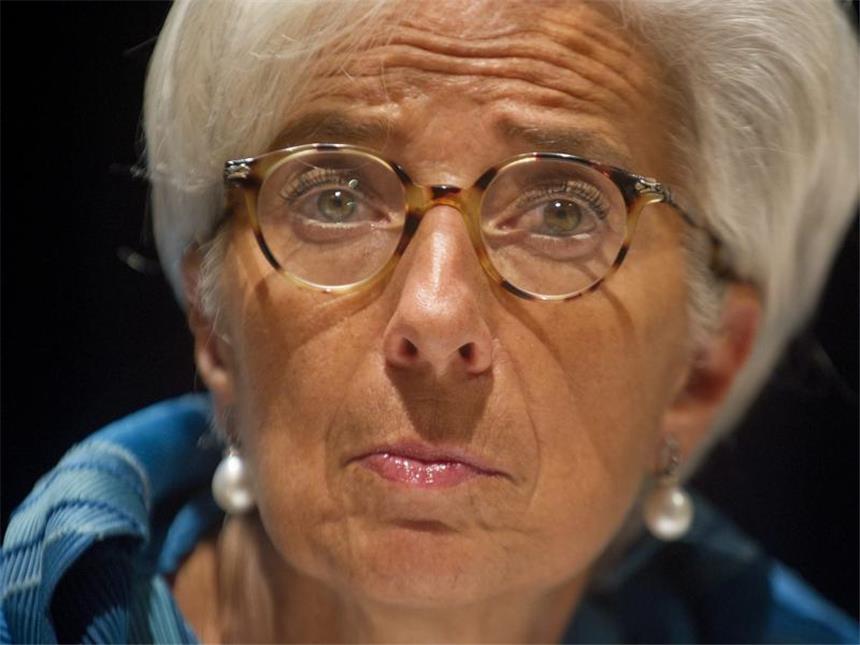 IWF: Eurozone bleibt in der Rezession IWF-Chefin Christine Lagarde. Das Ende der Rezession in der Eurozone lässt nach einer IWF-Prognose noch länger auf sich warten. Foto: Everett Kennedy Brown