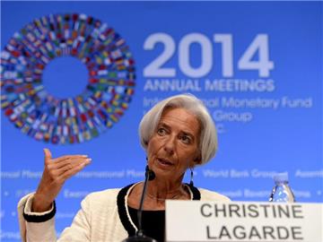 IWF-Chefin Christine Lagarde ruft nach staatlichen Konjunkturhilfen. Foto: Shawn Thew