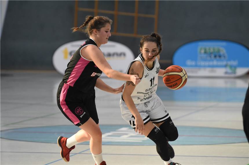 Sieg trotz schwacher Leistung für die LBW-Damen - LippeBaskets II verlieren deutlich Izabella Pinkosc (re.) konnte einmal mehr überzeugen gegen den ASC 09 Dortmund.
