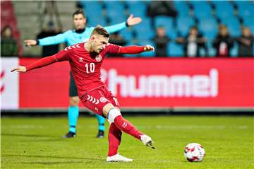 Jacob Bruun Larsen zeichnete sich als doppelter Torschütze für Dänemarks U21 aus.