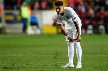 Jadon Sancho enttäuschte mit der englischen Nationalmannschaft gegen Tschechien.