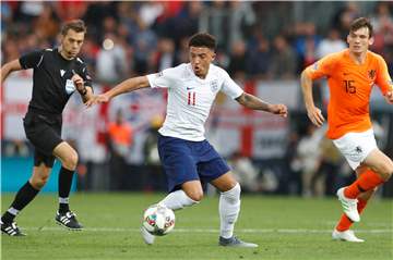Jadon Sancho ist mit England in der EM-Qualifikation gefordert.