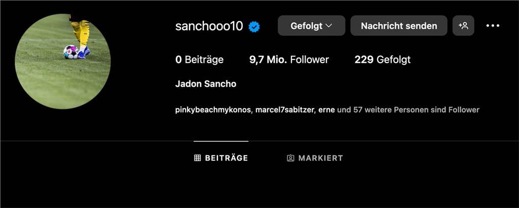 Exklusiv! BVB-Neuzugang Maatsen unterschreibt in Dortmund: Sancho-Ankunft steht unmittelbar bevor Jadon Sanchos Instagram-Account ist seit Mittwochabend wieder online.