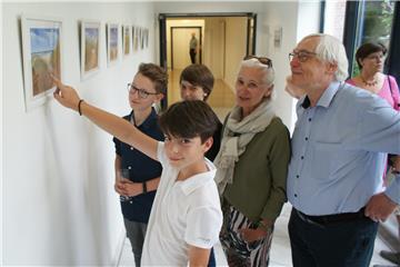 Jakob Heins Werke finden Anerkennung nicht nur bei Mitschülern, sondern auch bei anderen Besuchern des Katharinen-Hospitals.