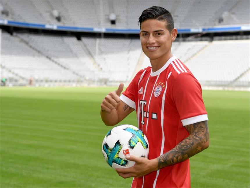 James Rodríguez kam von Real Madrid zum FC Bayern. Foto: Felix Hörhager
