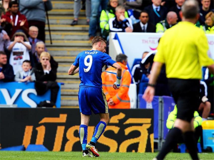 Leicesters Vardy akzeptiert Anklage wegen Fehlverhaltens Jamie Vardy droht eine längere Zwangspause. Foto: Tim Keeton