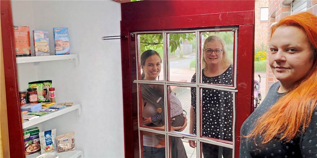 Stadtlohner Ehrenamtspreis wird in diesem Jahr dreigeteilt vergeben Jana Melzer (r.), Stephanie Grassedonio und Melanie Strotmann retten Lebensmittel.