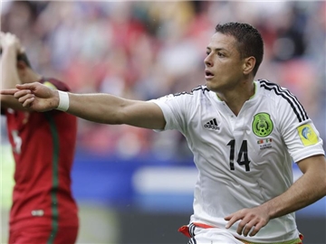 Javier "Chicharito" Hernandez ist Mexikos Stürmerstar. Foto: Thanassis Stavrakis