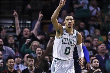 Jayson Tatum erzielte 24 Punkte für die Boston Celtics. Foto: Charles Krupa/AP