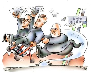 "Je oller, je doller" - mit dem Rollator zur Stadtfeier.