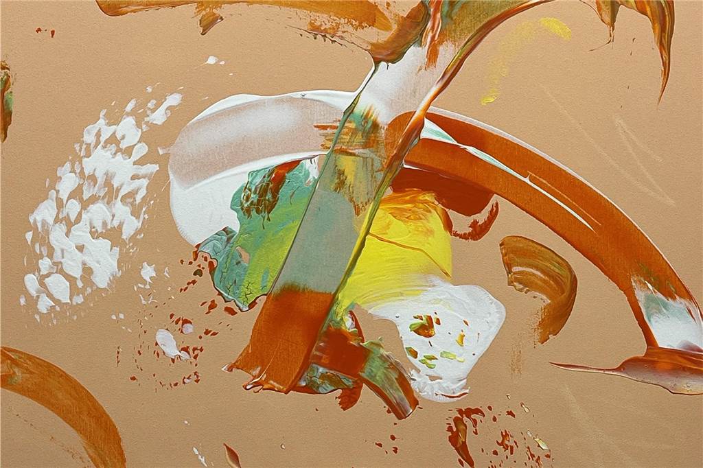 Junge Künstler stellen aus: Zusammenspiel aus Form, Farbe und Gefühl Ein gemaltes Bild von Jan Baumeister
