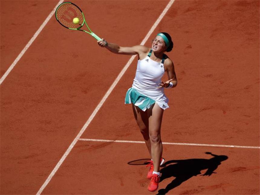 Lettin Ostapenko gewinnt die French Open Jelena Ostapenko schlug 54 Winner. Foto: Christophe Ena
