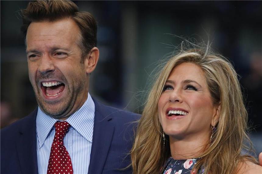 Jennifer Aniston und Jason Sudeikis sind die Millers. Foto: Tal Cohen/EPA