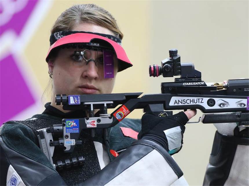 Deutsches Luftgewehr-Trio gewinnt EM-Silber Jessica Mager gewann in der Mannschaftswertung EM-Silber. Foto: Geoff Caddick