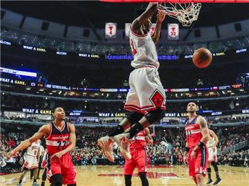 Jimmy Butler war erneut bester Werfer der Chicago Bulls, mit überragenden 40 Punkten. Foto: Tannen Maury