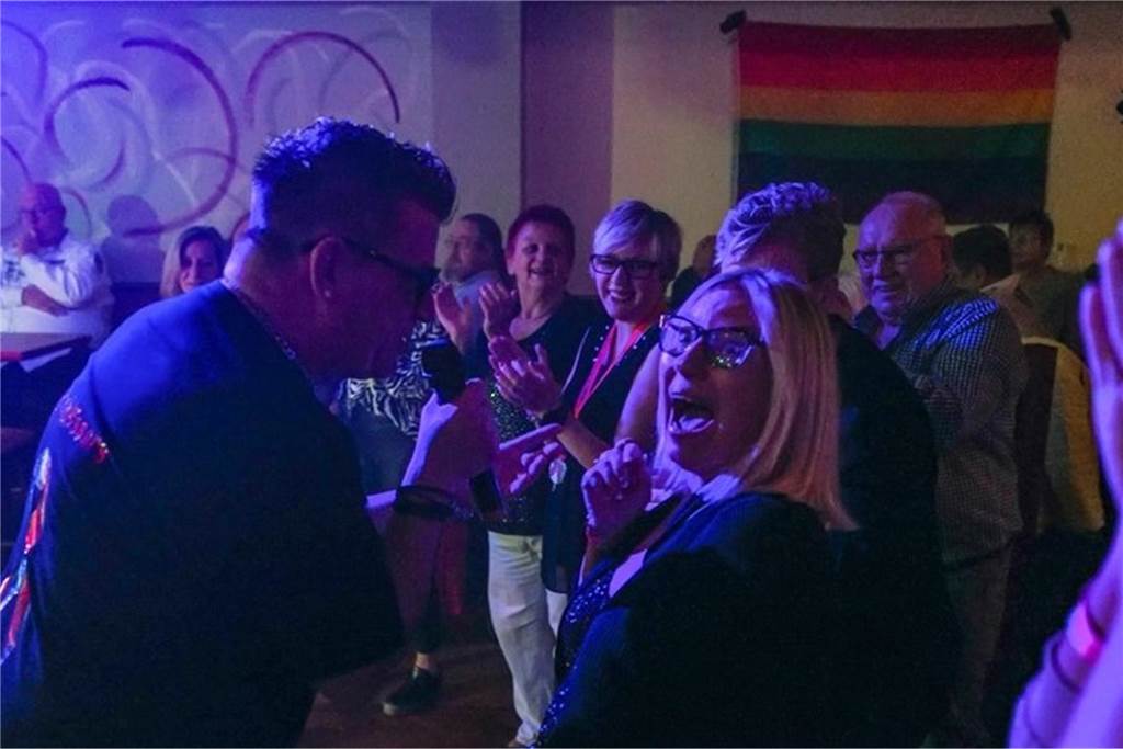 Jörg und Karsten Schlösser feierten im Tanzpalast Mythos eine Warm-up-Party zur 23. Aids-Gala. 