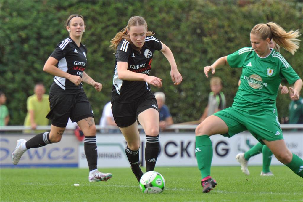 Union Wessum und Eintracht Ahaus sind heiß auf den Pott Johanna Luthe (r.) und Union Wessum treffen im Endspiel auf den VfL Billerbeck